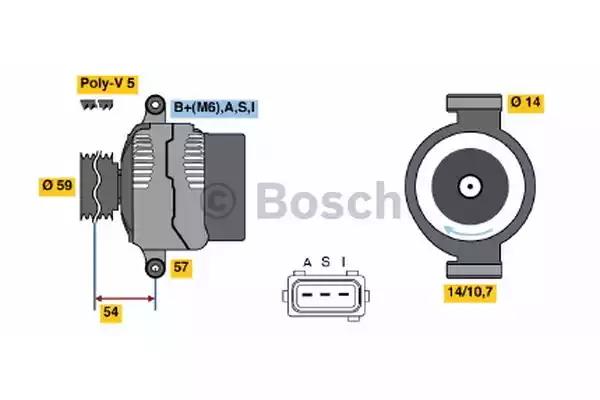 Генератор 0986044611 BOSCH