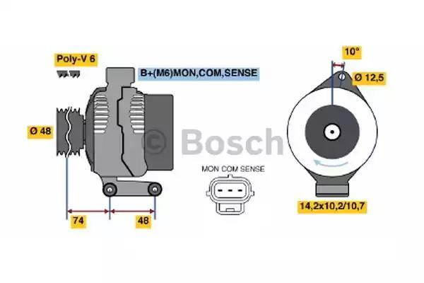 Генератор 0986044701 BOSCH