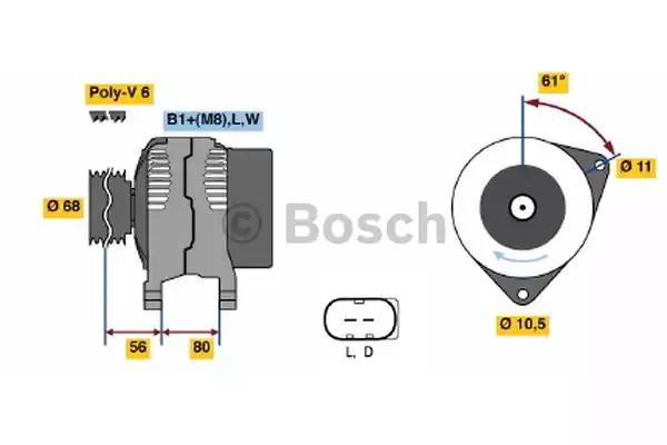 Генератор 0986044890 BOSCH