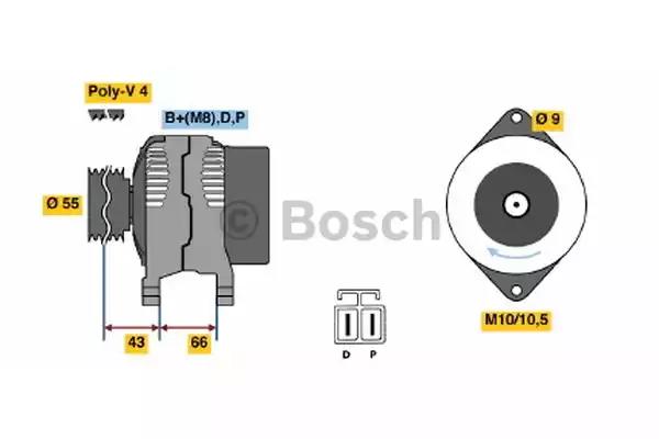 Генератор 0986045551 BOSCH