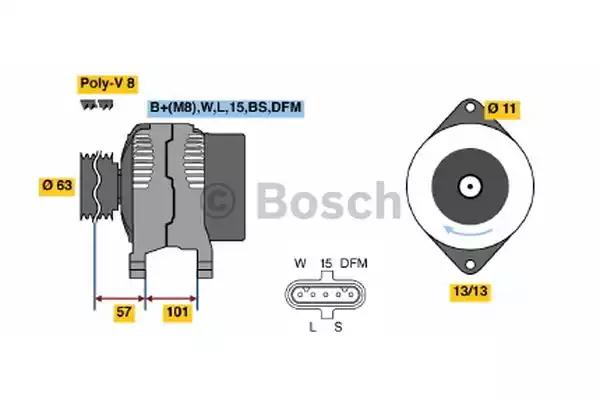 Генератор 0986046290 BOSCH
