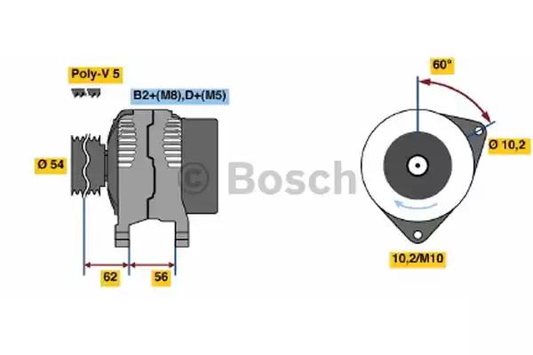 Генератор 0986047280 BOSCH