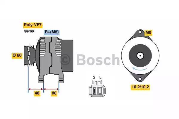 Генератор 0986049800 BOSCH