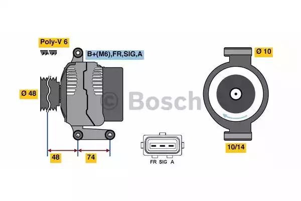 Генератор 0986049980 BOSCH