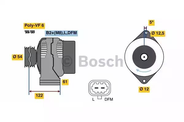 Генератор 0986080370 BOSCH