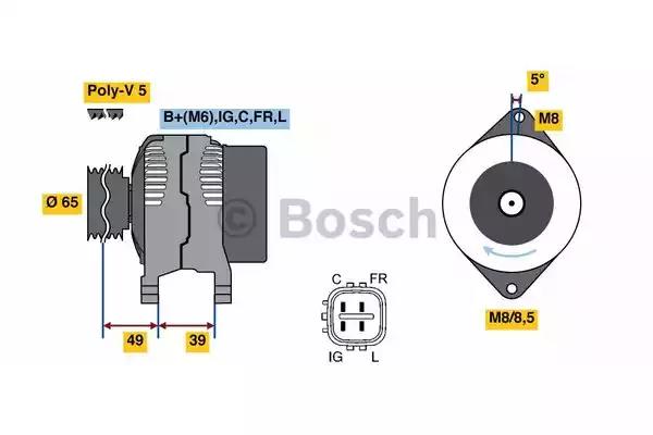 Генератор 0986080570 BOSCH