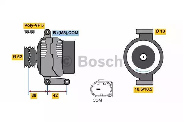 Генератор 0986081040 BOSCH