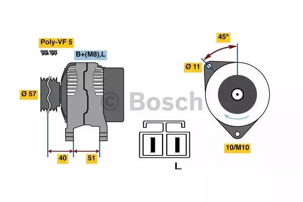 Генератор 0986081060 BOSCH
