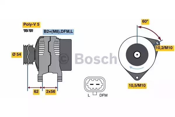 Генератор 0986081380 BOSCH