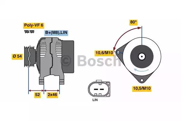 Генератор 0986081400 BOSCH