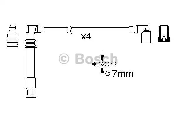 Bosch b305 дроти високого напруги skoda octavia 18 -97 0986356305 BOSCH