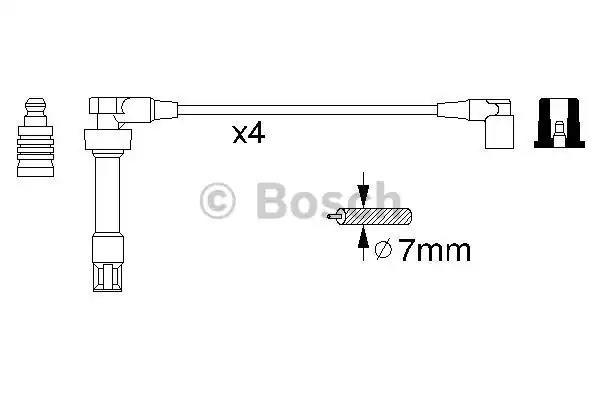 Комплект проводів запалення 0986356307 BOSCH