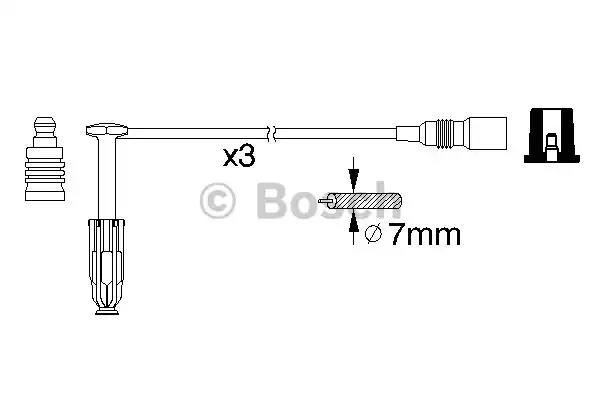 Bosch b329 дроти високого напруги 3шт. db w202/e210/w140 28-36 0986356329 BOSCH