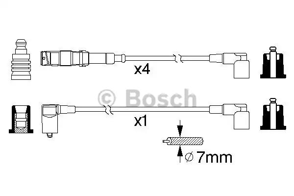 Дріт високовольтні компл. вир-во bosch 0986356333 BOSCH