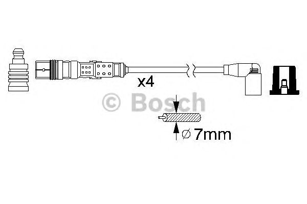 Комплект кабелiв запалювання 0986356346 BOSCH