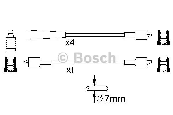 Дріт високовольтний b 768 niva 0986356768 BOSCH