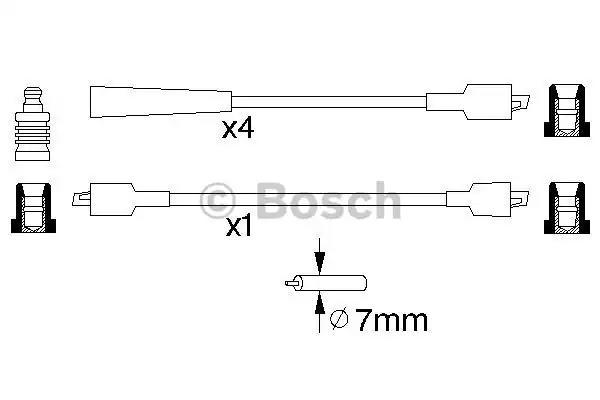 Bosch набір вв проводів b785 siat ibiza 0.9 -93 0986356785 BOSCH