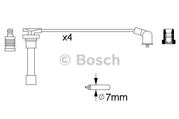 Комплект кабелiв запалювання 0986356793 BOSCH