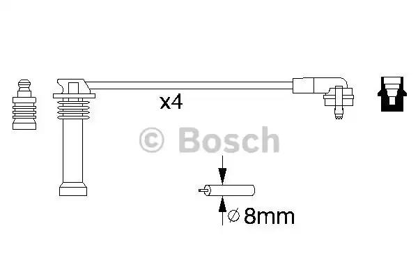 К-т проводов зажигания 0986356805 BOSCH
