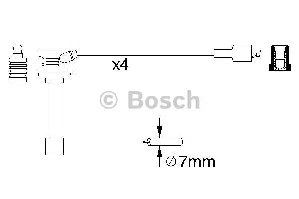 Bosch дроти високого напруги пвн suzuki swift 1.6 0986356810 BOSCH