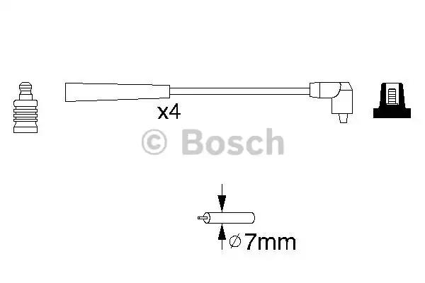 Bosch b818 дроти високого напруги 4шт. fiat marea 14 panda 11 0986356818 BOSCH