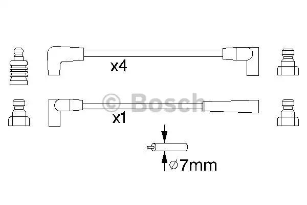 Bosch b822 дроти високого напруги renault 1921 0986356822 BOSCH