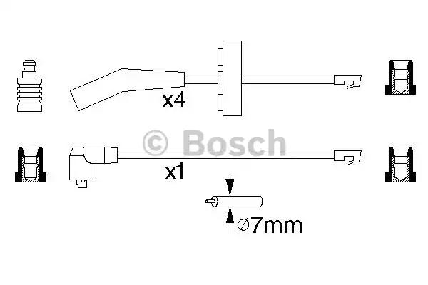 Комплект проводів високої напруги 0986356835 BOSCH