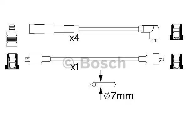 Bosch дроти пвн mazda 323 0986356839 BOSCH