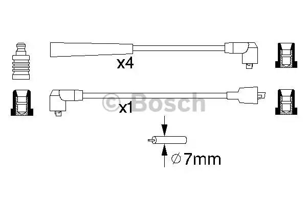 Bosch b841 дроти високого напруги suzuki swift -01 0986356841 BOSCH