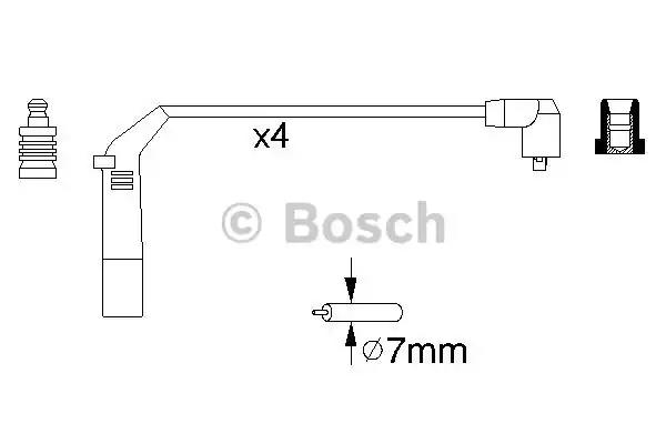 К-т проводов зажигания 0986356898 BOSCH