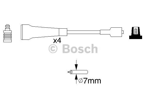 Комплект проводів запалювання renault espace iii laguna i megane i megane... 0986356967 BOSCH