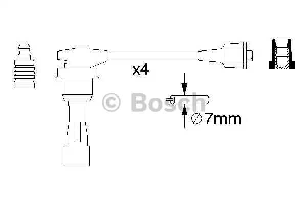 Комплект проводів високої напруги 0986356974 BOSCH