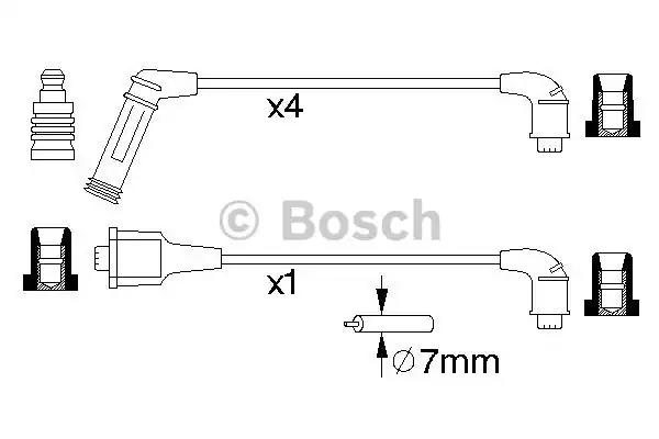 Bosch к-кт проводів hyundai atos -01 0986356990 BOSCH