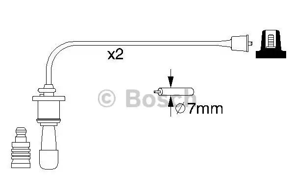 К-т проводов зажигания 0986356991 BOSCH
