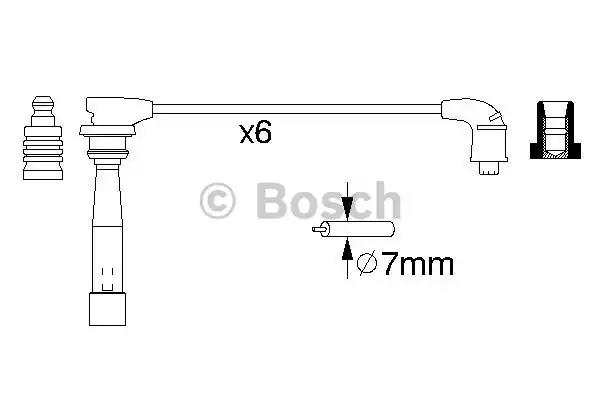 Комплект вв проводів 0986356992 BOSCH