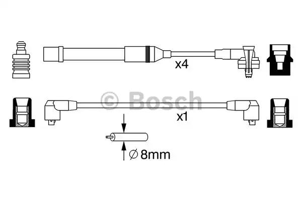 Дріт високовольтні компл. вир-во bosch 0986357051 BOSCH