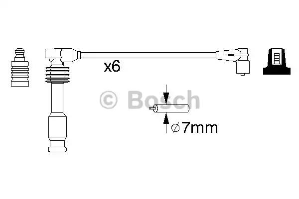 Комплект кабелiв запалювання 0986357055 BOSCH