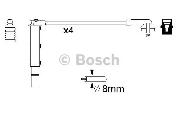 Комплект кабелів високовольтних 0986357090 BOSCH