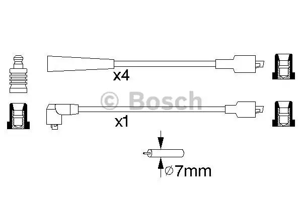 Комплект проводів високої напруги 0986357138 BOSCH