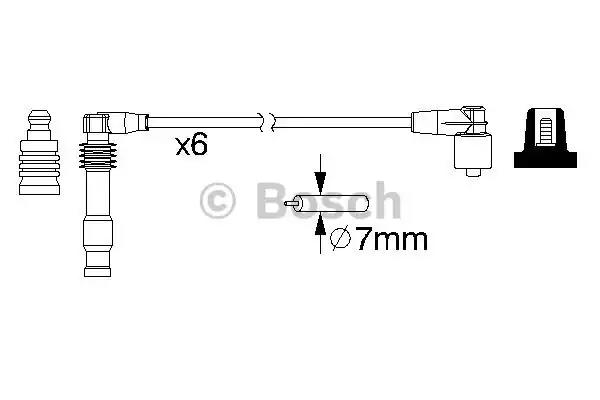 Комплект кабелів високовольтних 0986357162 BOSCH