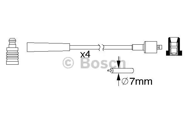 Комплект проводів високої напруги 0986357165 BOSCH