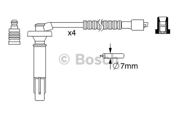 Bosch дроти вв subaru forester 2.0 97-2002 0986357262 BOSCH
