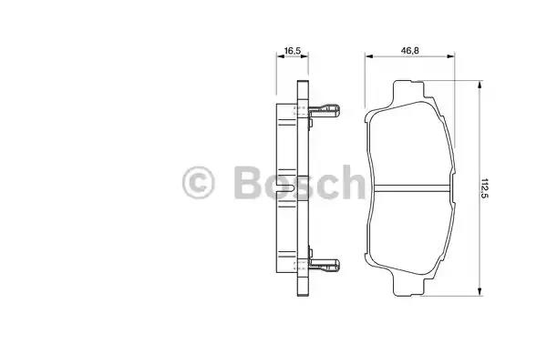 Комплект гальмівних колодок 0986424535 BOSCH