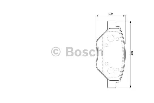 Комплект гальмівних колодок 0986424774 BOSCH