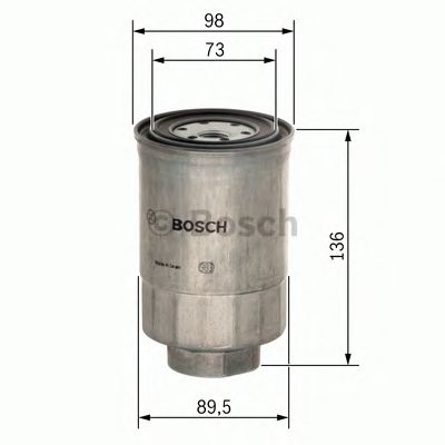 Паливний фільтр 0986450508 BOSCH