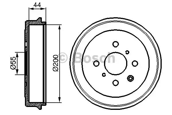 Тормозной барабан 0986477148 BOSCH