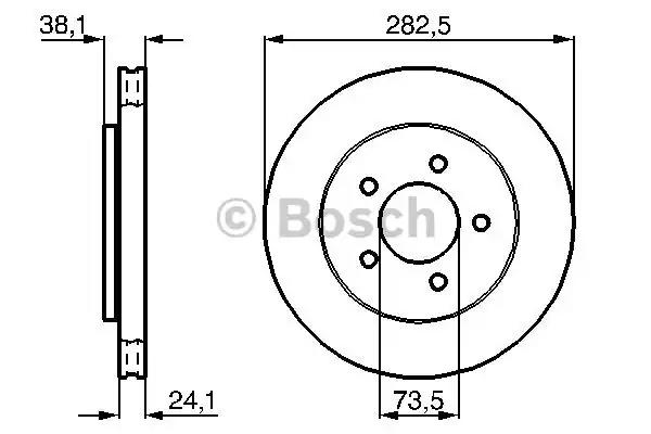Гальмівний диск 0986478109 BOSCH