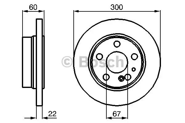 Диск гальмівний mb w140 w220 r 0986478566 BOSCH