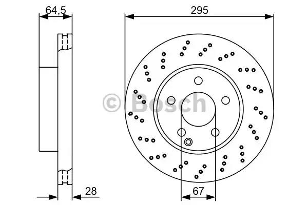 Bosch db диск гальмівний передн.w204 07- 0986479331 BOSCH