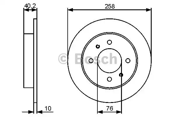 Тормозной диск bosch 0986479484 BOSCH